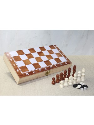 Ttt Ahşap Kutulu Satranç Model 2