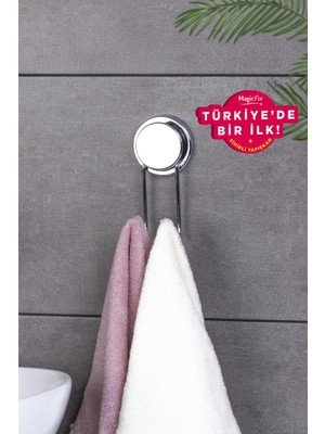 Okyanus Home İkili Askı Paslanmaz Çelik Gümüş Renk İz Bırakmayan Yapışkan Modern Tasarım Ürün