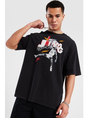 Nike Jordan Brand 85 Ss Crew Erkek Grafikli Tişört Siyah