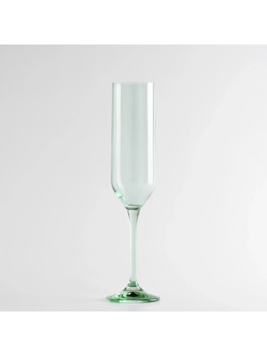 Sunset Kristal Şampanya Kadehi Yeşil 200 cc