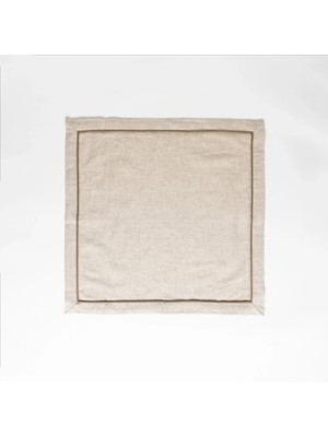 Lucca 2 Li Pamuk Keten Biyeli Peçete Ekru