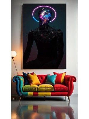 Özkacar Group Kafanın Içinde Galaksiler V1 Ev Duvar Salon Güzellik Salonu Ofis Dükkan Dekarasyon Kanvas Tablo