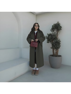 Barbora Kışlık Astarlı Detaylı Kadın Kaşmir Kaban