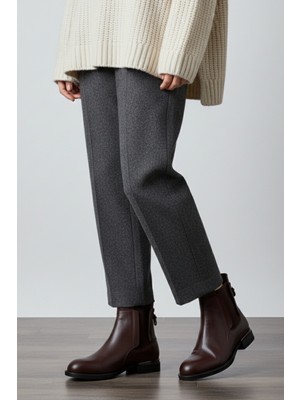 Mammamia Kadın Deri Lastikli Bot D25KB-8325