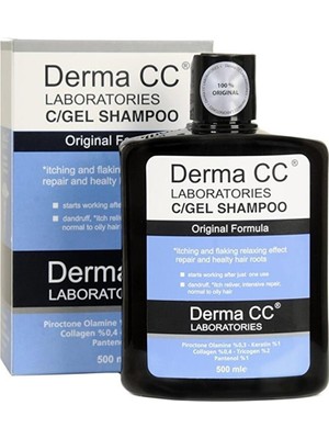 Derma CC Laboratories Şampuan 500 ml Bitki Özlü Saç Kökü Onarıcı Kepek ve Dökülme Önleyici