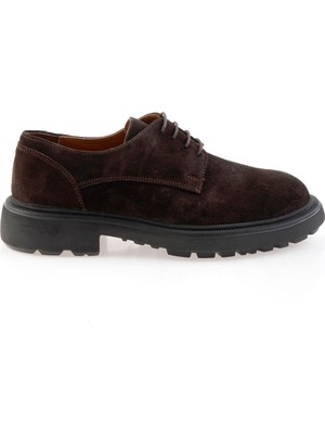 Kahve Hakiki Deri Erkek Klasik Ayakkabı E01597000402