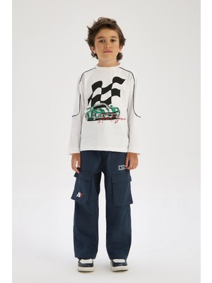 Bg Store Erkek Çocuk Beyaz Tshirt