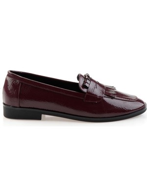 Bordo  Kadın Loafer Ayakkabı K01212011012