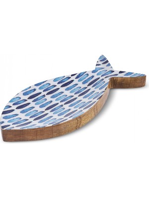 Karaca Mango Marin Fish Servislik Mavi 30X14X2,5 cm