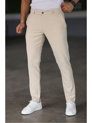 Erkek Düz Kesim Bilek Boy Kumaş Pantolon