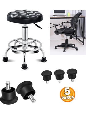 Ofis Büro Koltuk Tekerlek Için 5 Adet Sekmanlı Teker Sabit Çalışma Koltuğu Sabitleyici