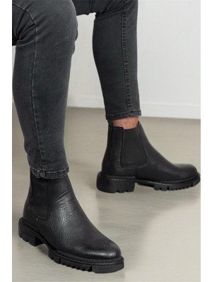 F111 Soğuk Geçirmez Chelsea Özel Taban Erkek Kışlık Bot