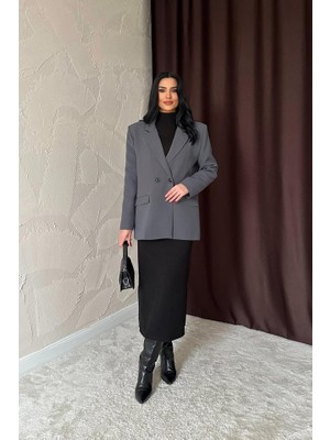 Füme Blazer Ceket