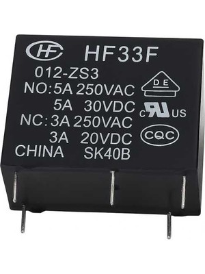 Panasonic 12 V Kombi Kartı Rölesi - HF33F-012-ZS3 HONGFA