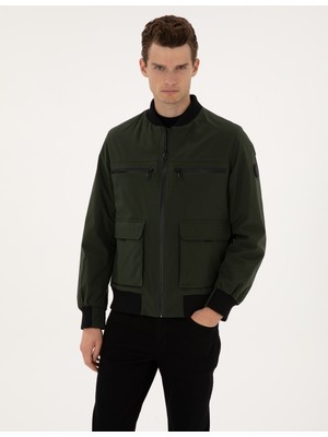 Pierre Cardin Erkek Koyu Haki Regular Fit Mont 50314099-VR111