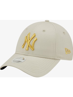 New Era Female Wmns Metallic Logo 9Forty Unisex Bej Günlük Şapka