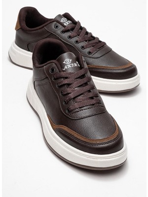 Bağcıklı Erkek Spor Ayakkabı Kahve Kahve