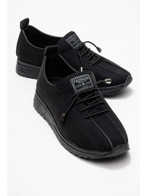 Yumuşak Tabanlı Kadın Ayakkabı Siyah Kot Siyah