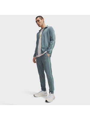 Under Armour Knit Track Erkek Mavi Dik Yaka Eşofman Takımı