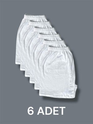 Pamuklu Arjantin Paçalı Erkek Boxer 6'lı