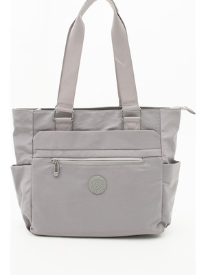 Krinkıl Omuz Çantası El Çantası Kol Çantası Günlük Gri