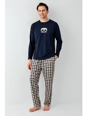 Arnetta Uzun Kol Ekoseli Erkek Pijama Takım 3511