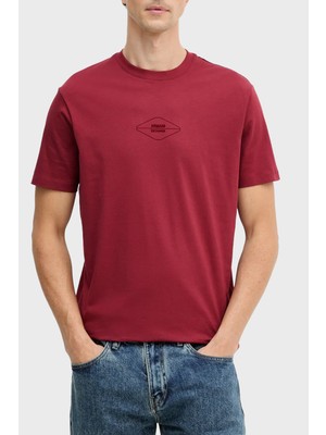 Armani Exchange % 100 Pamuk Regular Fit Bisiklet Yaka T Shirt Erkek T Shirt XM001442 AF10358 UA328