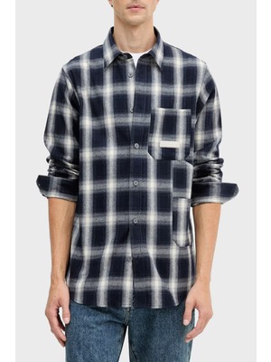 Armani Exchange Pamuklu Regular Fit Düğmeli Yaka Ekoseli Gömlek Erkek Gömlek XM001149 AF16626 FB004