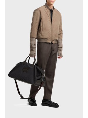 Emporio Armani Jakarlı Logo Baskılı Regular Fit Kolej Yaka Çift Taraflı Mont Erkek Mont EM003783 AF19870 F6139