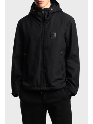 Emporio Armani Logolu Regular Fit Kapüşonlu Mont Erkek Mont EM003417 AF18264 UC001