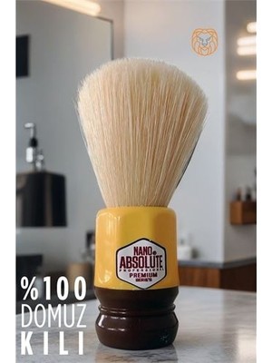 Turk Domuz Kılı Nano Tıraş Fırçası Absolute Professional - FEİ6241-4080