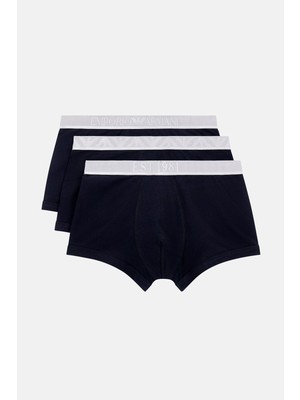 Emporio Armani Logolu Streç Pamuklu 3 Pack Boxer Erkek Boxer EM000259 AF10780 MC406