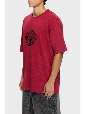 Les Benjamins Pamuklu Oversize Fit Bisiklet Yaka Logolu T Shirt Erkek T Shirt LB25FWTURMUOT