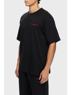 Les Benjamins Sırt Baskılı Pamuklu Relaxed Fit Bisiklet Yaka T Shirt Erkek T Shirt LB25FWTURMUTS