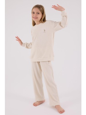 U.s. Polo Assn. Kız Çocuk Eşofman Takımı Bej