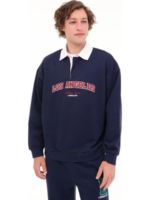 Lumberjack ml Fran 16ID110 5pr Lacivert Erkek Sweatshirt