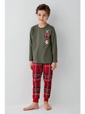Arnetta Yılbaşı Temalı Erkek Çocuk Pijama Takım 3513