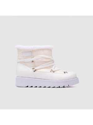 Togo Kadın Beyaz Bej Kar Botu [060180]