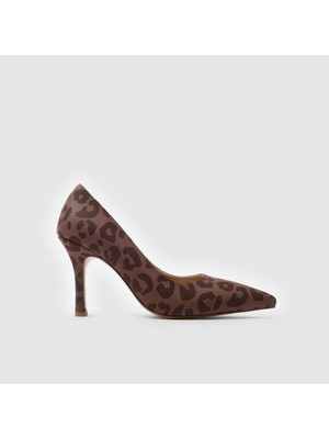 Kadın Leopar Stiletto [060147]
