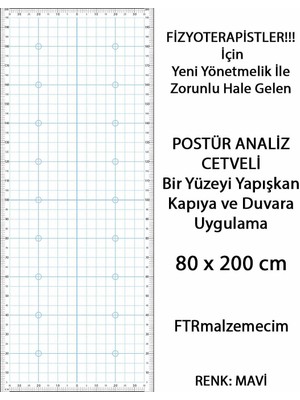 Postür Analiz Cetveli Mavi