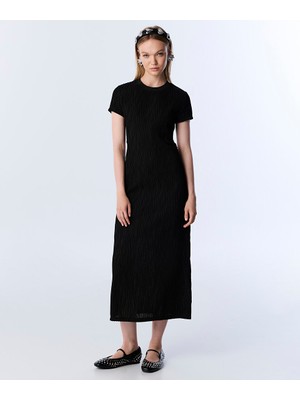 Dokulu Cutout Elbise TW6250002194001