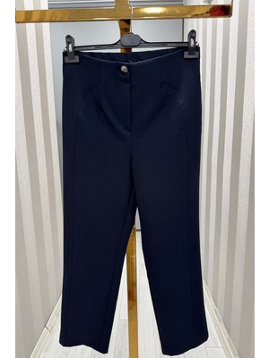 Sentez Milano Boru Boru Paça Pantolon Lacivert 5603