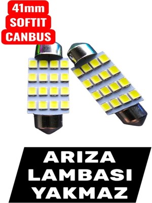 41MM 2 Adet Softit LED Ampul Canbus Plaka Tavan Bagaj Plaka Araç Iç Aydınlatma Arıza Işığı Yakmaz