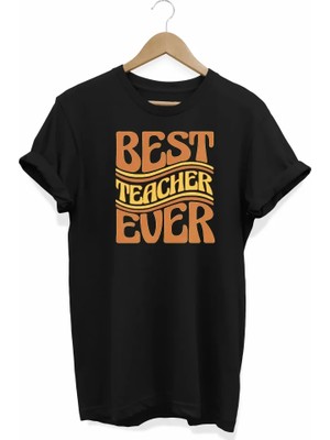 24 Kasım Öğretmenler Baskılı T-Shirt - Siyah