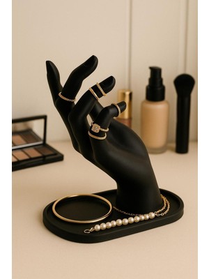 El Şeklinde Dekoratif Takı ve Yüzük Standı, Bileklik ve Kolye Düzenleyici