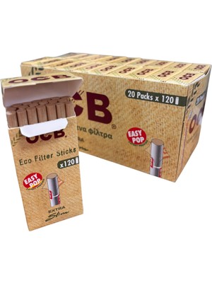OCB Organik Ultra İnce Filtre 5,7 mm Biyolojik Olarak Parçalanabilir 20 Kutu 2400 Adet