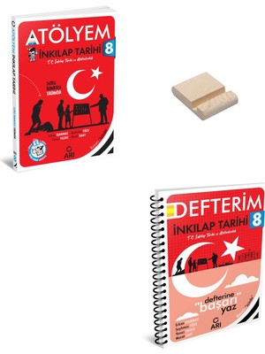 Arı Yayıncılık Lgs 8. Sınıf Inkılap Tarihi Atölyem ve Defterim + Telefon Standı