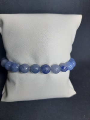 Mavi Akik Taşı Bileklik Sade ve Şık Unisex