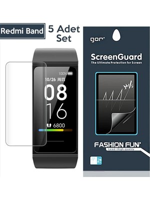 Gor Xiaomi Mi Band 5-4 Akıllı Bileklik Ekran Koruyucu  5 Adet SET-(5775) - ETC8368-6440