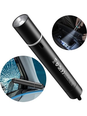 Baseus Savior Araç Pencere Camı Kırıcı ve Şarjlı Fener/emergency LIGHT-(5775) - ETC3823-9528